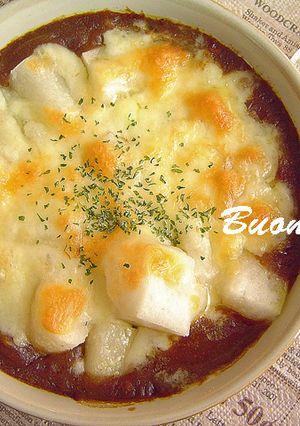 お餅のカレーチーズ焼♪-レシピのメイン写真