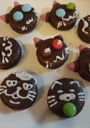 簡単♪子供と猫チョコデコレーション♪-レシピのメイン写真