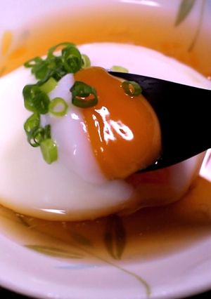 半熟温泉玉子♪(1個用)-レシピのメイン写真