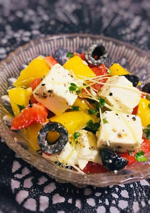 クリームチーズとパプリカの簡単サラダ-レシピのメイン写真