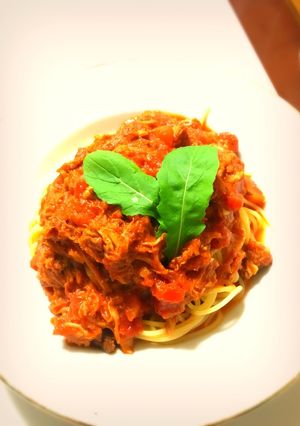 ローストチキンのリメイク☆パスタ-レシピのメイン写真
