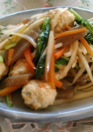大根と鶏団子のナンプラー炒め-レシピのメイン写真