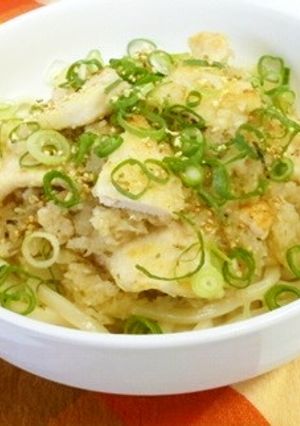 鶏胸肉入りみぞれたまごふりかけうどん-レシピのメイン写真