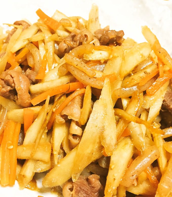 おせちにも♪美味しい！親鶏入りきんぴら by ゅうゅう 【クックパッド