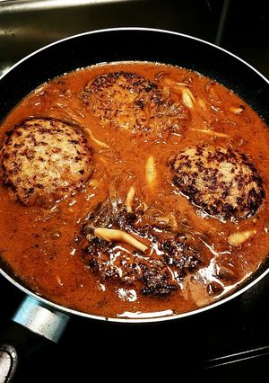 煮込みハンバーグ-レシピのメイン写真