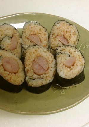 行楽弁当「の」の字巻き ☆ウィンナー巻き-レシピのメイン写真