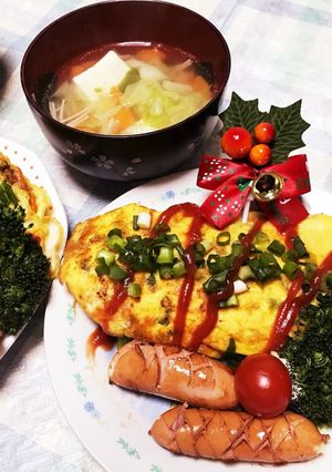 オムライスと中華スープ-レシピのメイン写真