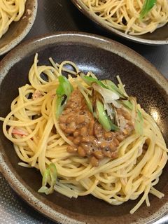 焦がし葱と納豆とツナのパスタ-レシピのメイン写真