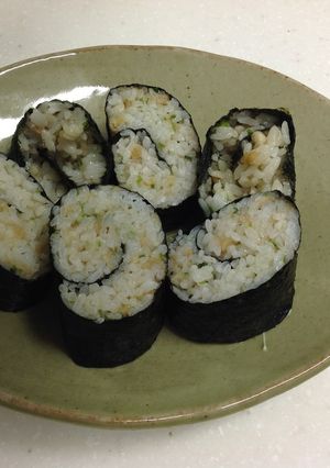 行楽弁当「の」の字巻き☆あげ玉巻き-レシピのメイン写真