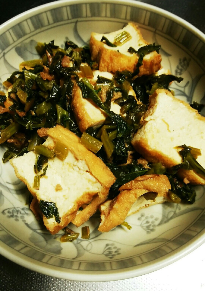 大根葉と厚揚げ、ツナの炒め物-レシピのメイン写真