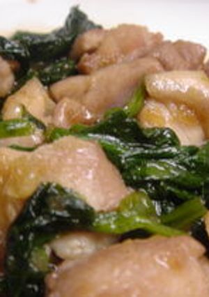 鶏とほうれん草のオニオンソテー-レシピのメイン写真