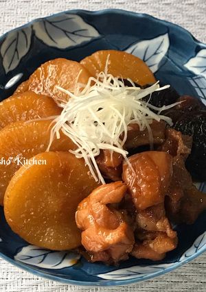 大根と鶏肉の照りましまし煮物-レシピのメイン写真