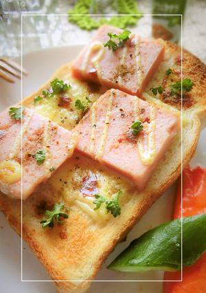 spicy ガラムマサラ×スパムトースト-レシピのメイン写真