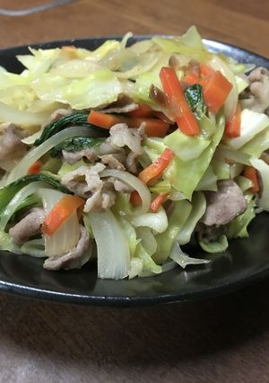 ラーメンにのせたくなる野菜炒め-レシピのメイン写真