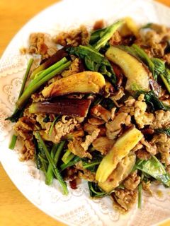 ラムと空芯菜のカレー炒め-レシピのメイン写真