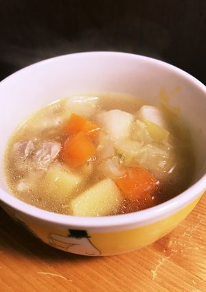 鶏肉と野菜のコンソメスープ-レシピのメイン写真