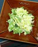 白菜とレタスの豆腐マヨサラダ