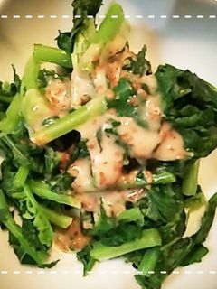 レンジだけで簡単!大根葉のごまドレ和え-レシピのメイン写真