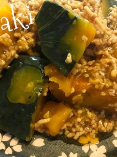 かぼちゃの鶏そぼろ煮☆-レシピのメイン写真