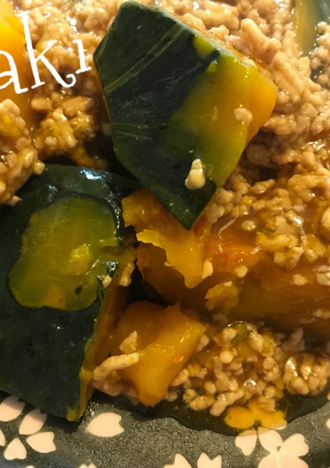 かぼちゃの鶏そぼろ煮☆-レシピのメイン写真