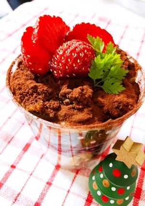 バレンタイン♡バナナ苺チョコカップケーキ-レシピのメイン写真