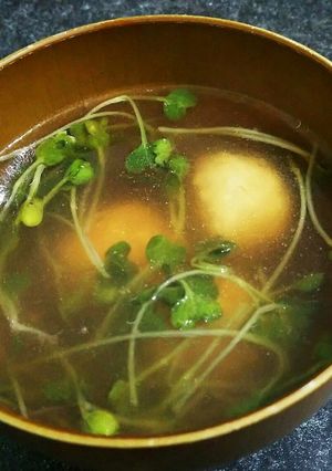 餅入り鶏団子のお吸い物仕立て-レシピのメイン写真