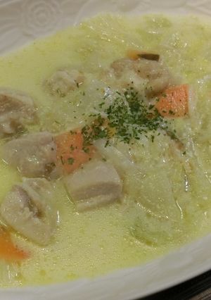 白菜と鶏肉のミルク・ヨーグルト煮-レシピのメイン写真