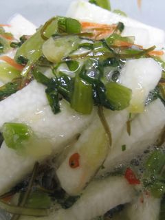 長いもの野沢菜こんぶあえ☆-レシピのメイン写真