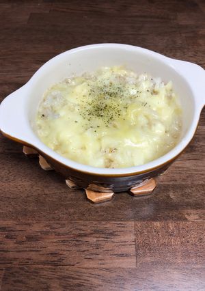 お皿1つ!レンジでリゾット-レシピのメイン写真