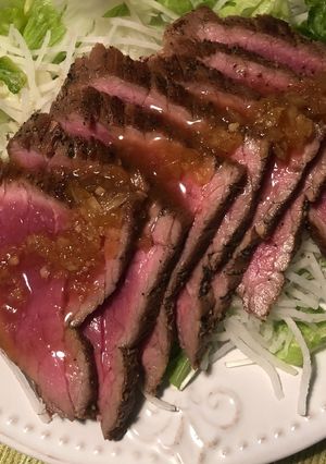 フライパンで簡単！ローストビーフ&ソース-レシピのメイン写真