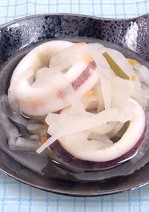 ☆細切白大根とイカの煮物風☆-レシピのメイン写真