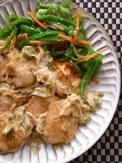鶏むね肉のねぎマヨソース-レシピのメイン写真