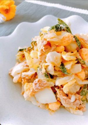 デパ地下風♡白菜と卵のレモン風味サラダ-レシピのメイン写真
