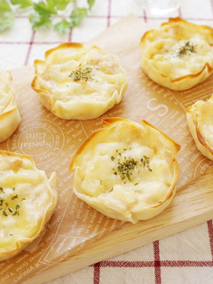 餃子皮でカップグラタン-レシピのメイン写真