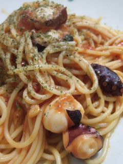 タコのトマトソースパスタ-レシピのメイン写真