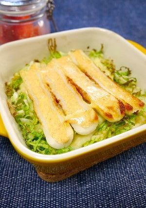 簡単！焼きちくわ☆めんたいマヨ-レシピのメイン写真