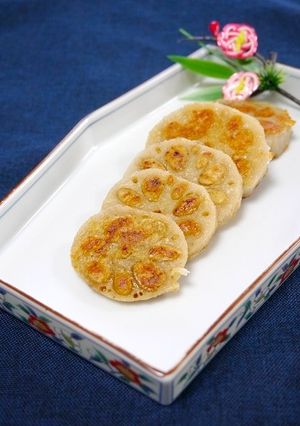 簡単お節！焼きレンコン☆めんたいマヨ-レシピのメイン写真