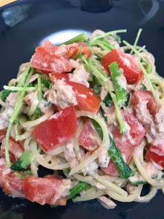 ツナマヨパスタ☆野菜も一緒に簡単パスタ-レシピのメイン写真