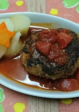 ＊ふんわり煮込みハンバーグ＊(コツ有)-レシピのメイン写真