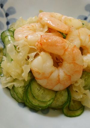 漢方医お勧め薬膳！銀耳黄瓜虾仁-レシピのメイン写真
