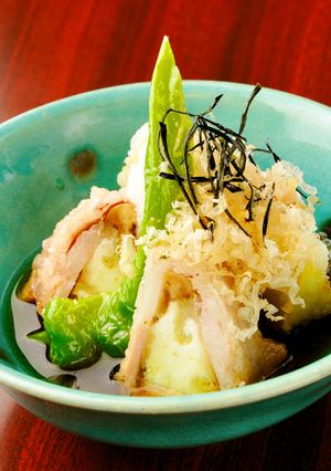 大和丸なすとヤマトポークの揚げ出し-レシピのメイン写真