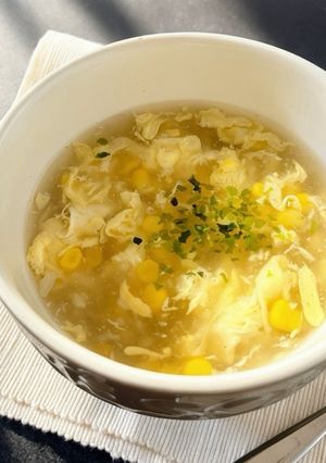 包丁不要！煮込まず完成！中華コーンスープ-レシピのメイン写真