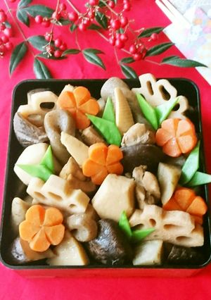 味しみしみ♪筑前煮（お煮しめ）☆おせち-レシピのメイン写真