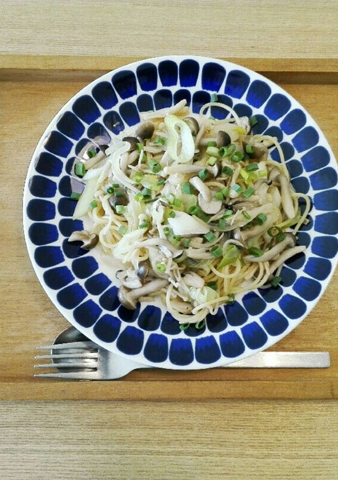 ねぎときのこの和風パスタ-レシピのメイン写真
