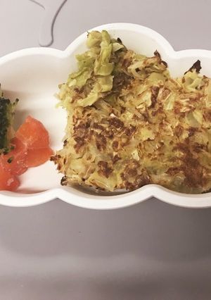 離乳食後期からキャベツのお好み焼き-レシピのメイン写真