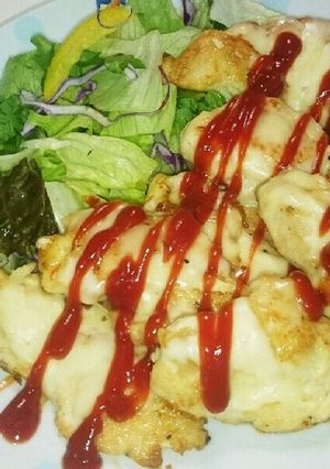 鶏胸肉で簡単チーズピカタ♪-レシピのメイン写真