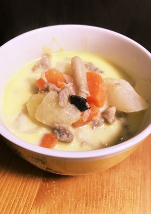 豚肉のカレーミルクスープ-レシピのメイン写真