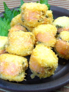 ソーセージの帆立サンド磯辺揚げ-レシピのメイン写真
