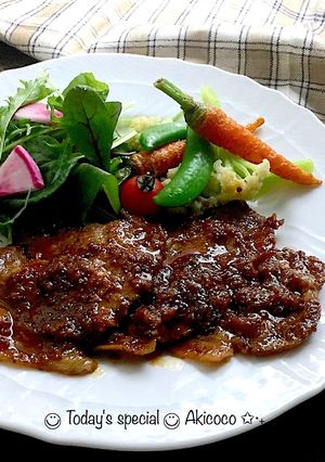 豚肉ジンジャーマスタードソース*生姜焼き-レシピのメイン写真