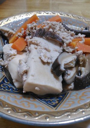 鶏そぼろと高野豆腐の炒り煮-レシピのメイン写真